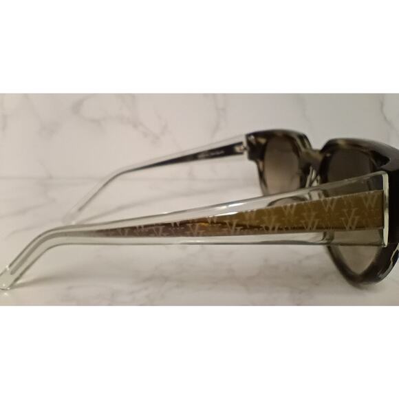 VERA WANG "Zoya" Brown/Black/Cream Womens Sunglasses - NEW - Picture 3 of 7